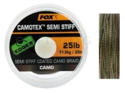 Fox Tonąca Plecionka Przyponowa Camotex Semi-Stiff