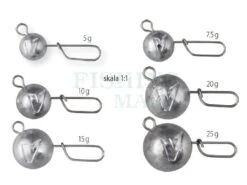 Dragon Główki Spiningowe 598 -Fishing Mart ciezarek spiningowy 598 194101485781376