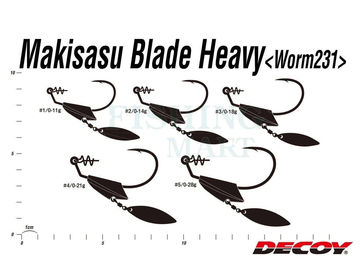 Decoy Haczyki Makisasu Blade Heavy Worm 231 4 Decoy Haczyki Makisasu Blade Heavy Worm 231 - obrazek 2