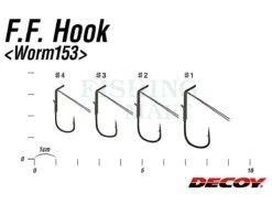 Decoy Haczyki Worm 153 F.F. -Fishing Mart haczyki worm 153 ff mh
