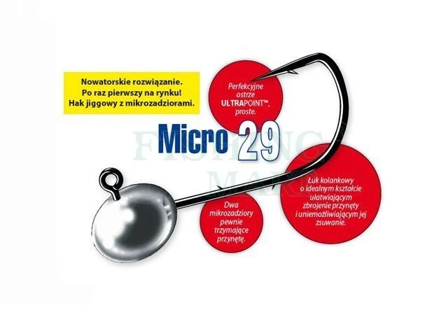 Mustad Główki Jigowe Micro 3 Mustad Główki Jigowe Micro